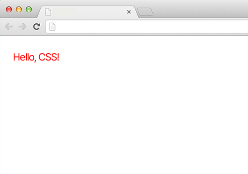CSS언어로 HTML p요소의 글자색을 스타일한 예