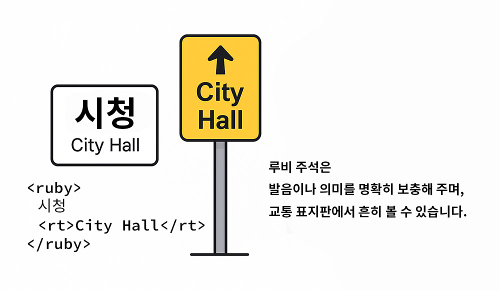 html rubyd와 rt 태그