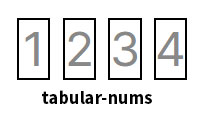 tabular-nums